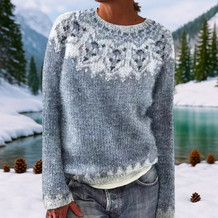 Ombeline cardigan tricoté motif islandais - Niva