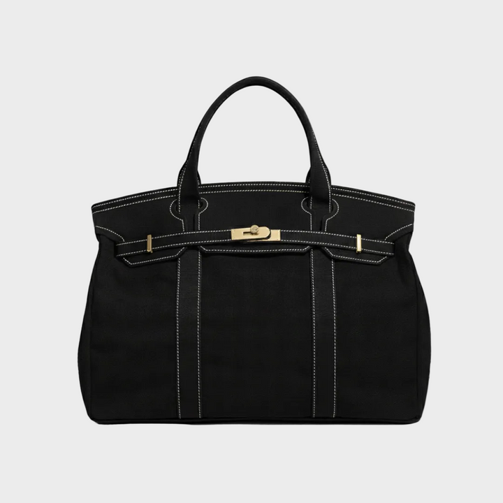 Sac cabas en toile Noir uni