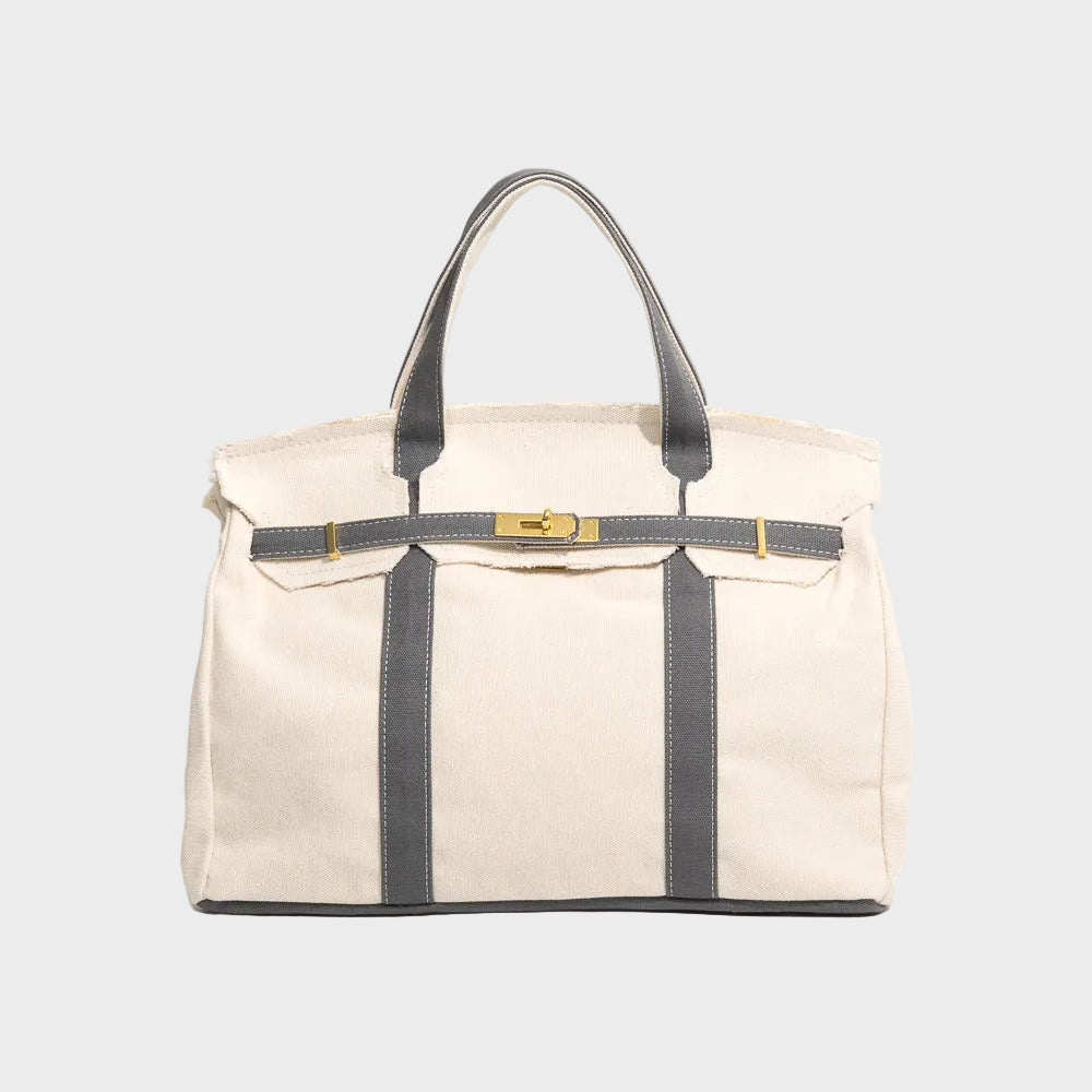Sac cabas en toile Gris délavé