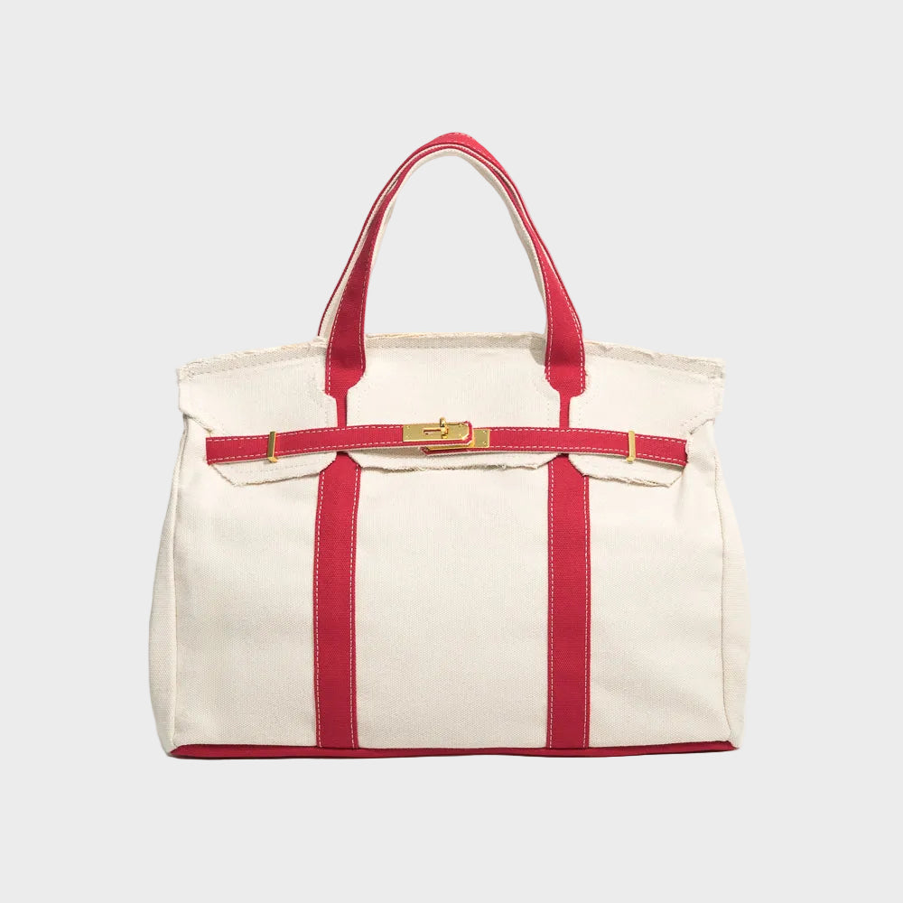 Sac cabas en toile Rouge