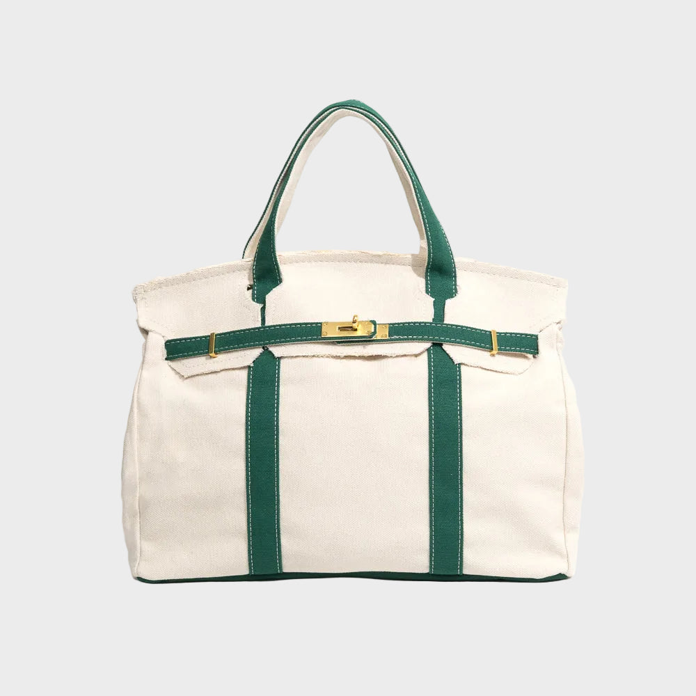Sac cabas en toile Vert anglais