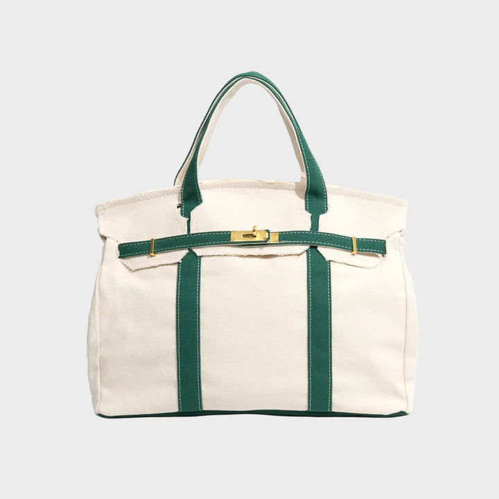 Sac cabas en toile Vert anglais