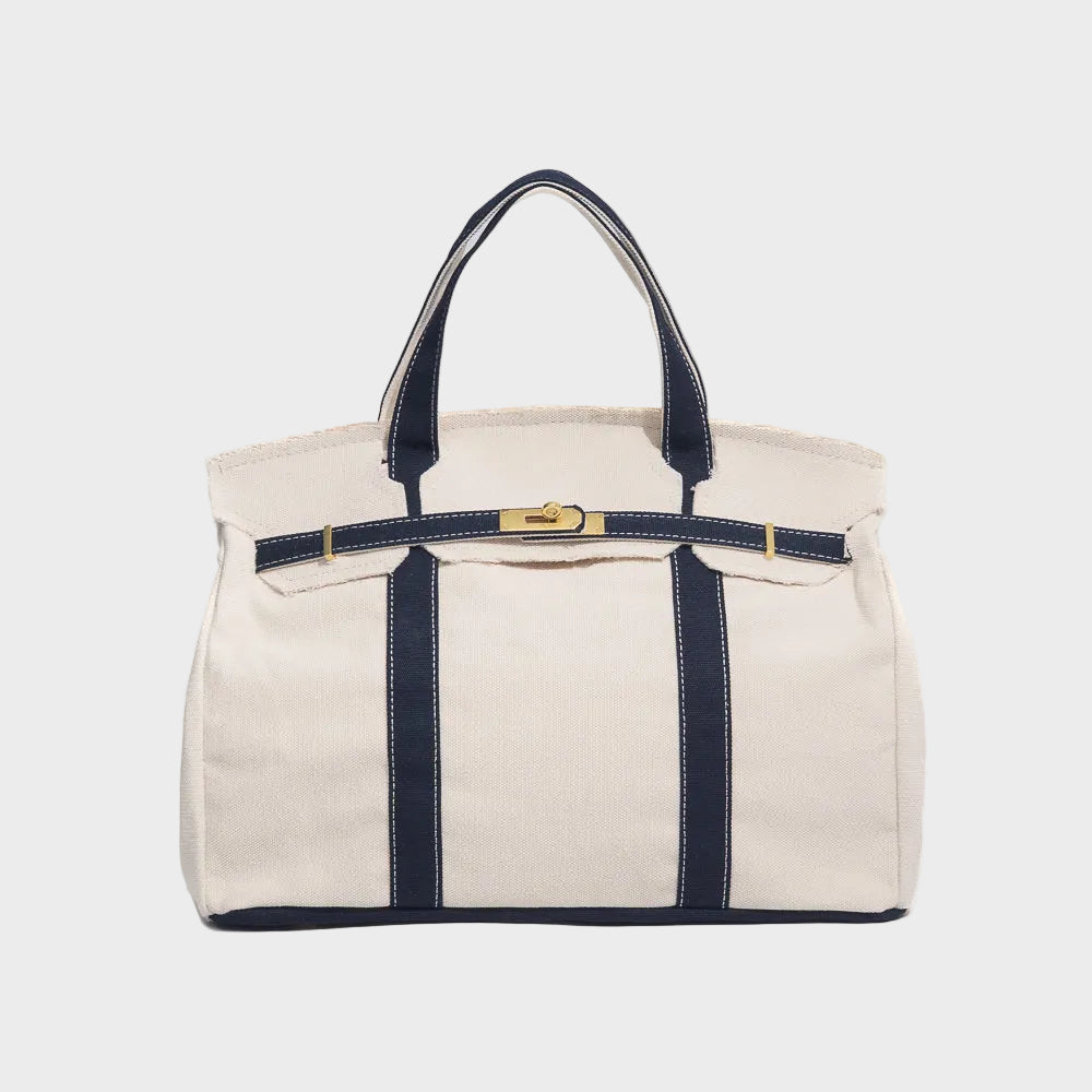 Sac cabas en toile Bleu marine