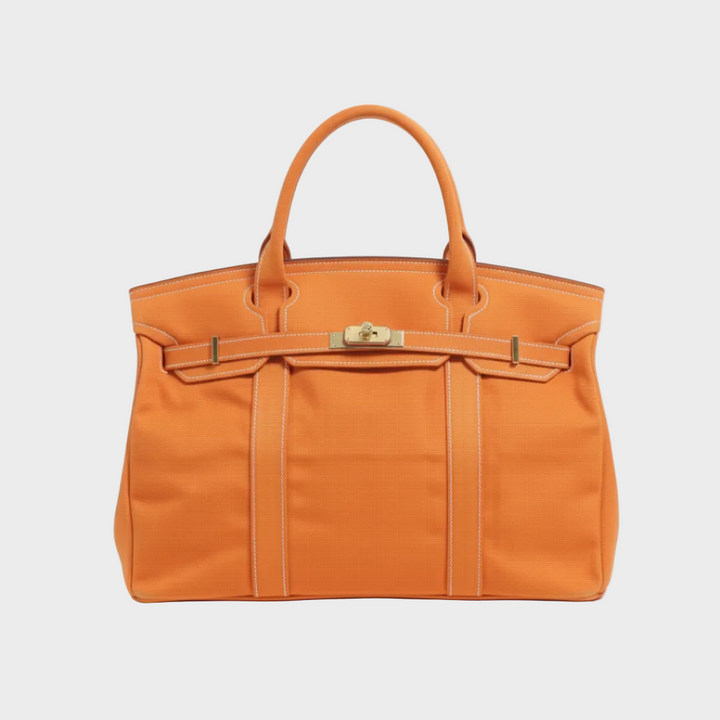 Sac cabas en toile Orange uni
