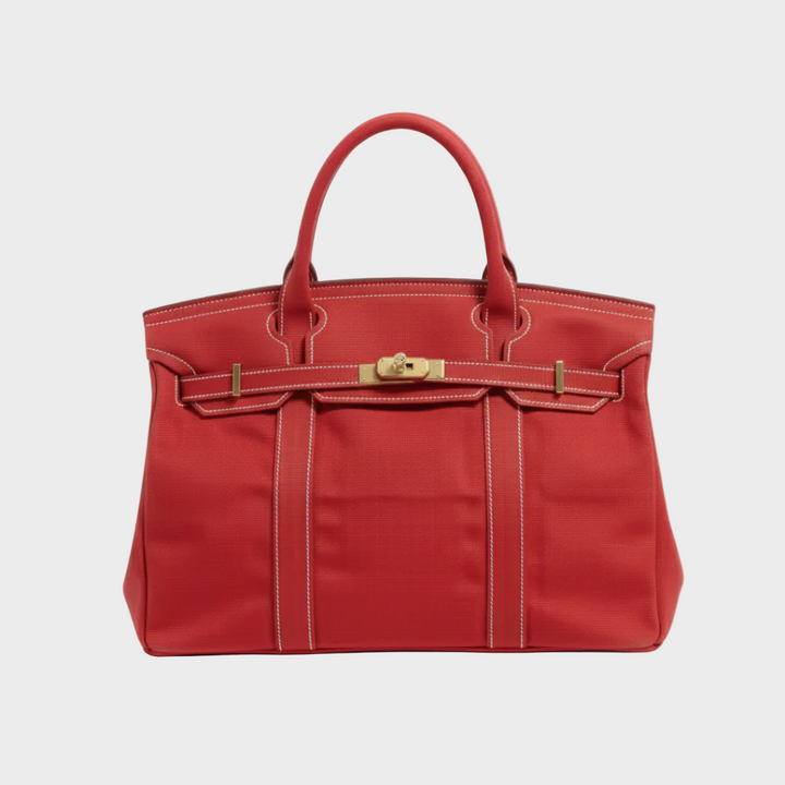 Sac cabas en toile Rouge uni