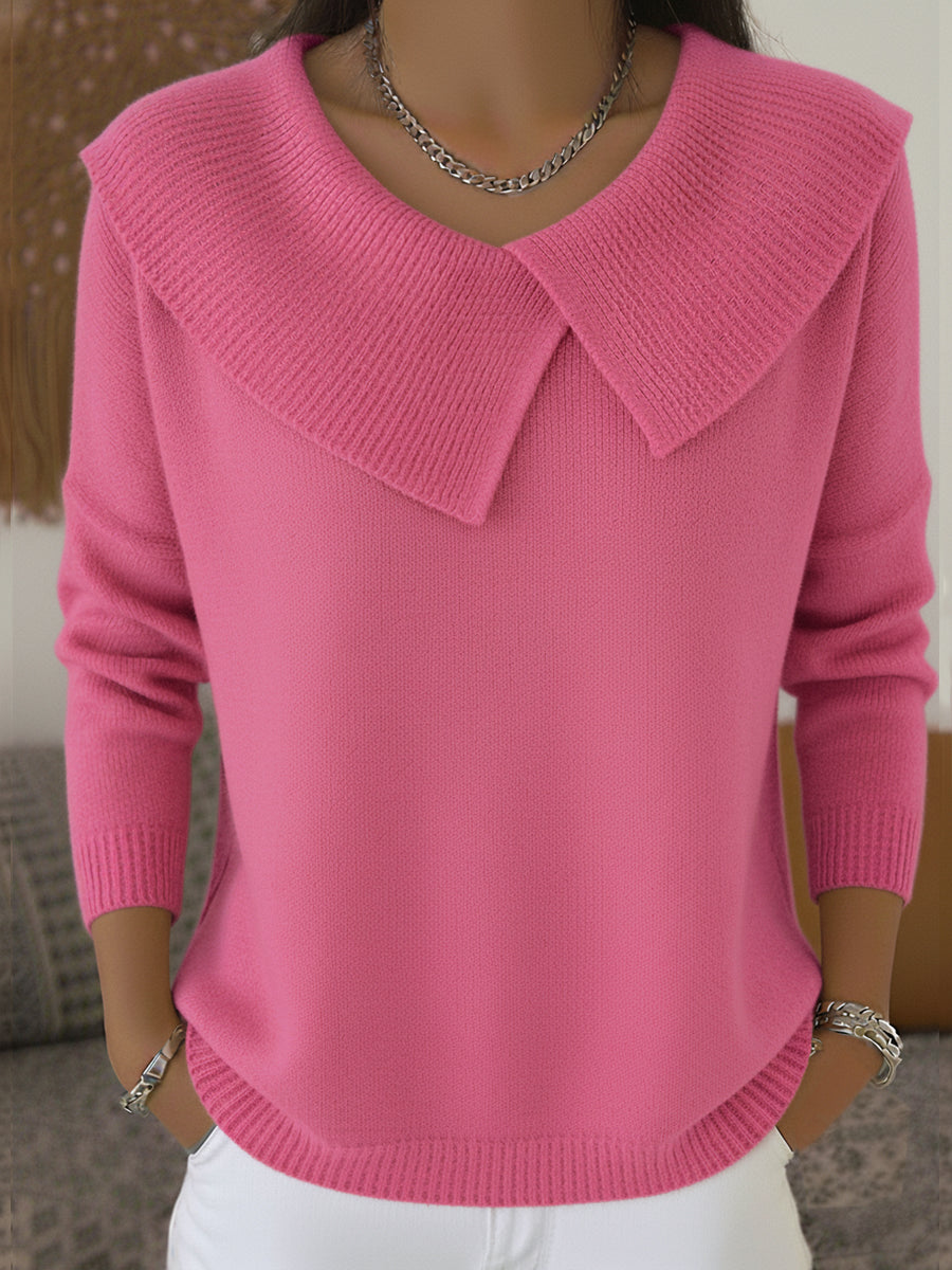 Clémence™ | Pull Chaud à Col Doux
