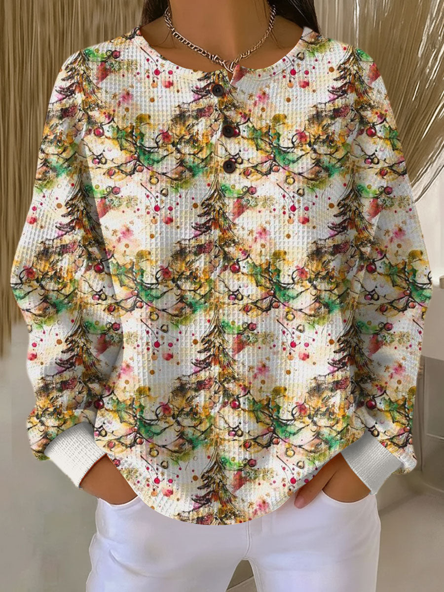 Mille | Pull doux à motif de sapin de Noël