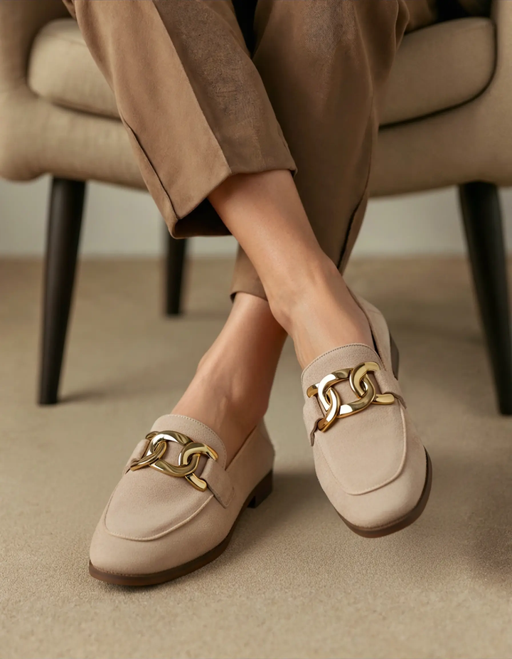 Mocassins Duchesse en daim