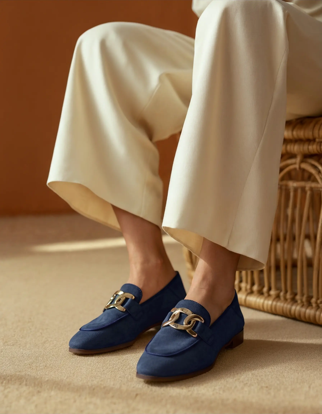 Mocassins Duchesse en daim
