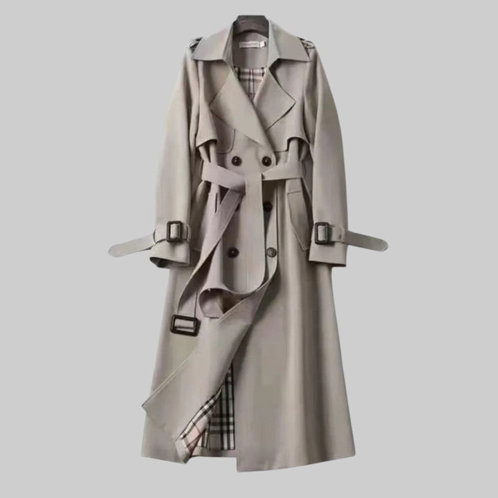 Trench boutonné Gris