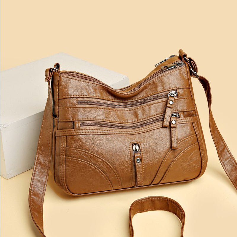 Sac en cuir véritable Marron