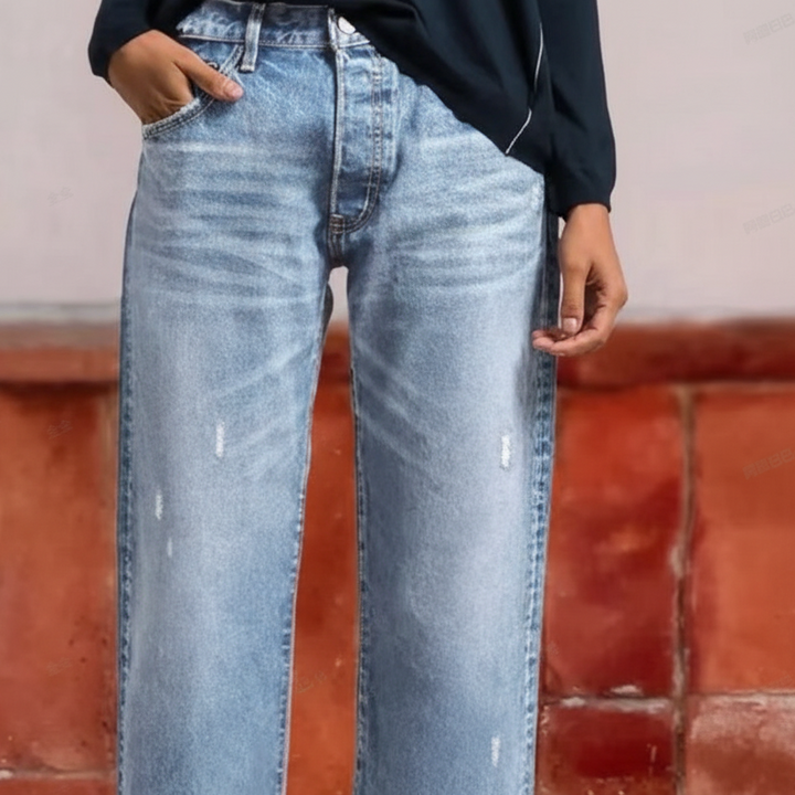 Aberjean™ | Jeans droits rétro raccourcis