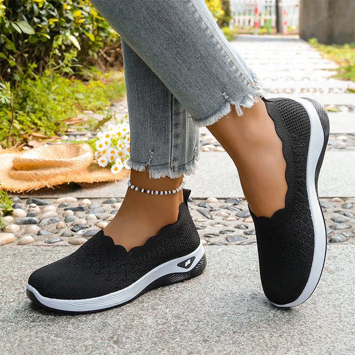 Lisa chaussures de marche légères et respirantes - Noir